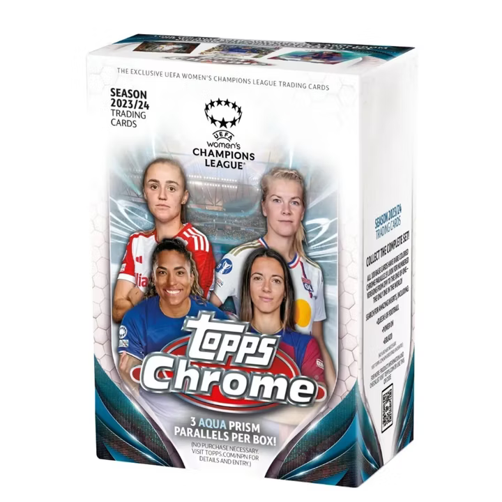 2023-24 Topps Chrome Womens Champions League Value Blaster Box