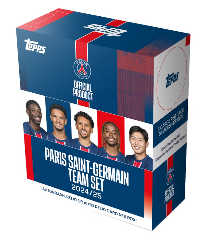 2024-25 Topps Paris Saint Germain Team Set Box