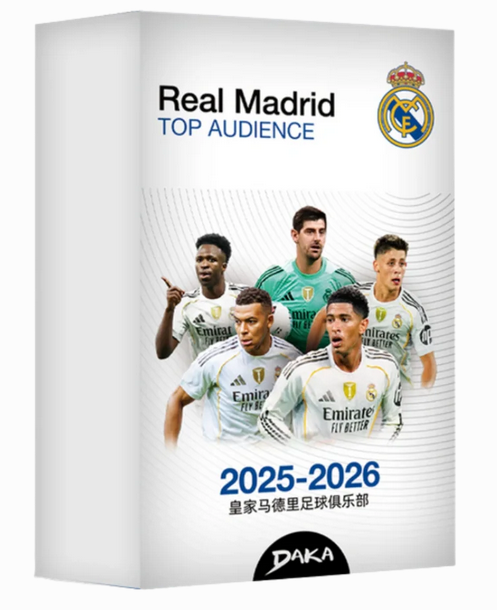 2025-26 DAKA top audience Real Madrid Team Box Soccer Star Cards