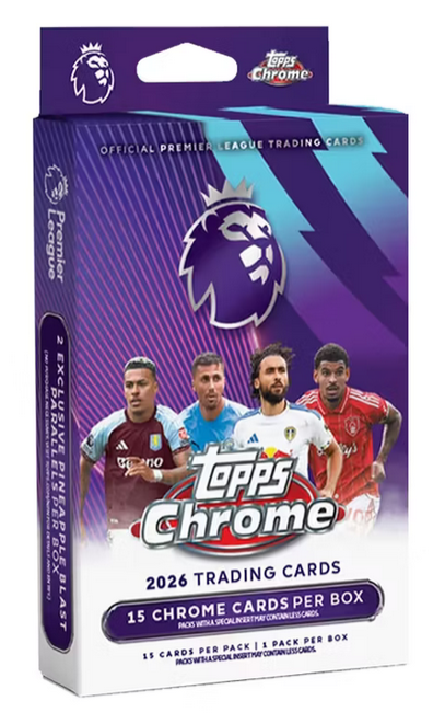 2025-26 Topps Chrome Premier League Hanger Box