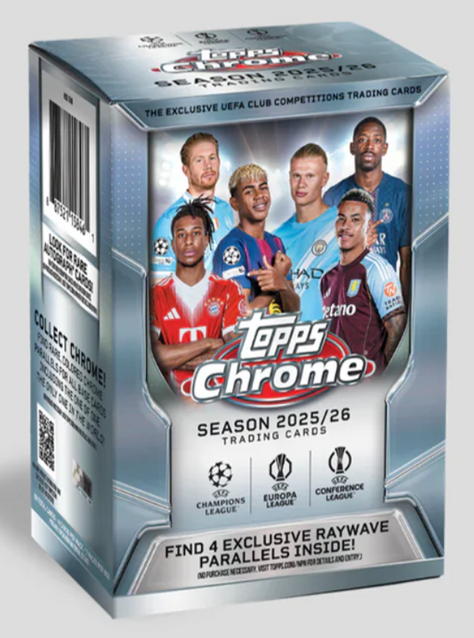 2025-26 Topps Soccer Chrome UCC UEFA Club Competitions Value Box